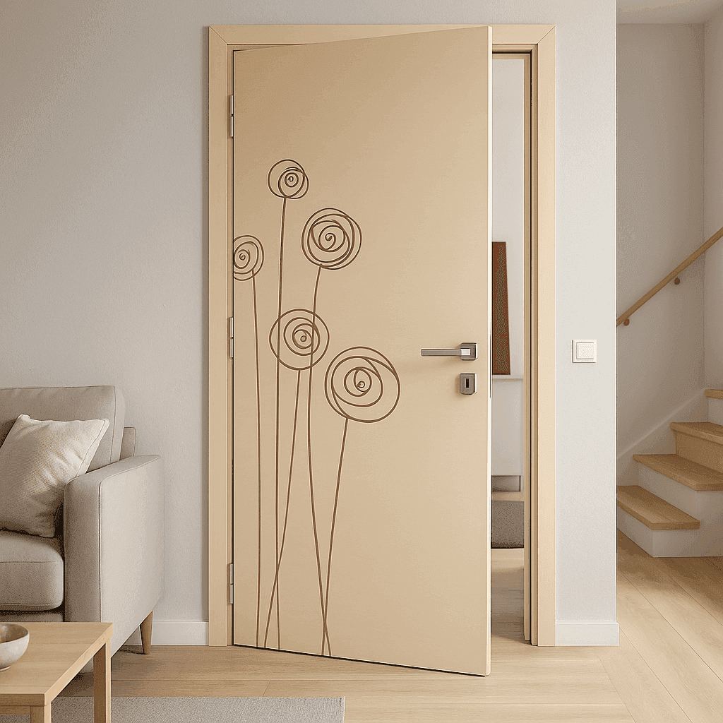 Blossom Beige | Designer Flush Door.