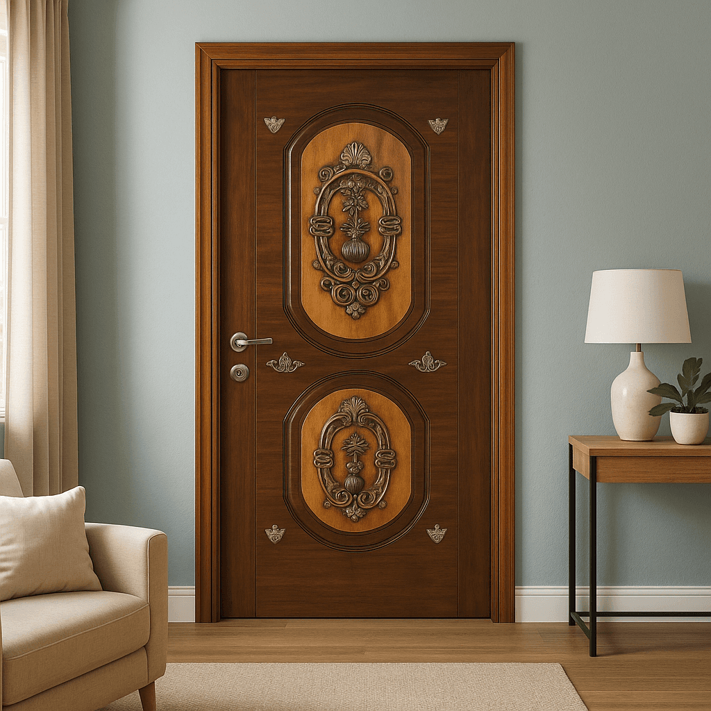 Ornate Wooden Door | Classic Carved | Traditional Design.