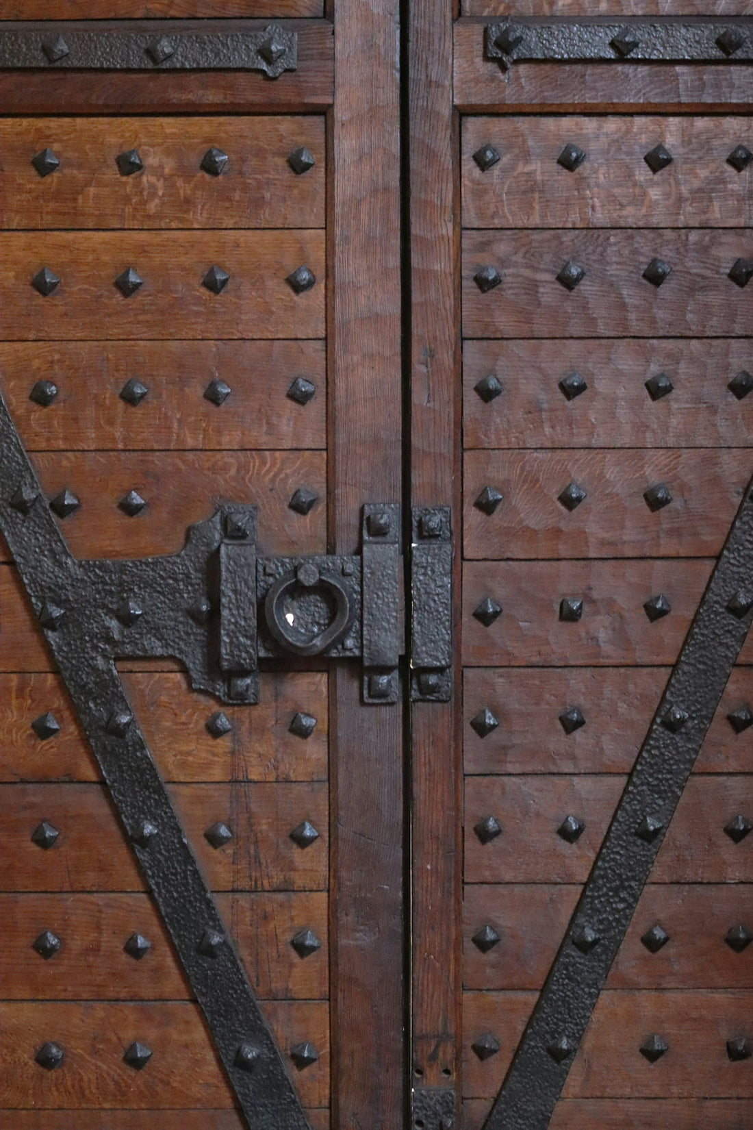 closed brown door