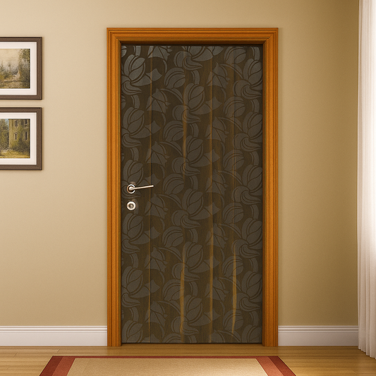 STX5-1192 Designer Wooden Door | Floral Modern Finish