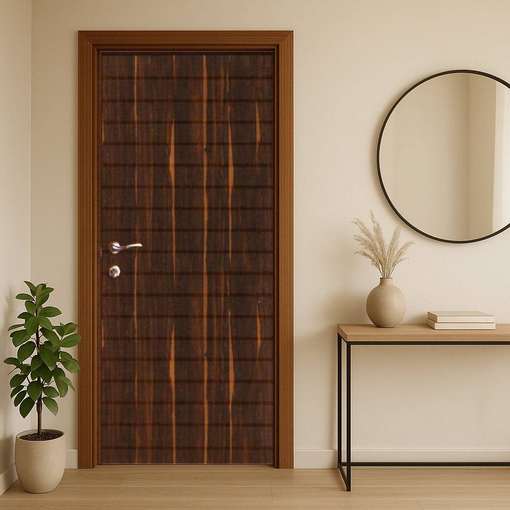 Buy Wooden Flush Door Online – Vertical Grain Design | Designer Door for Home.