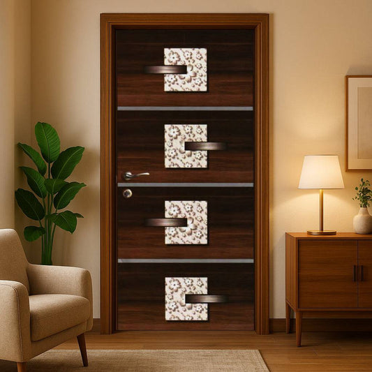 Contemporary Floral Embossed Designer Door by TRESSA.