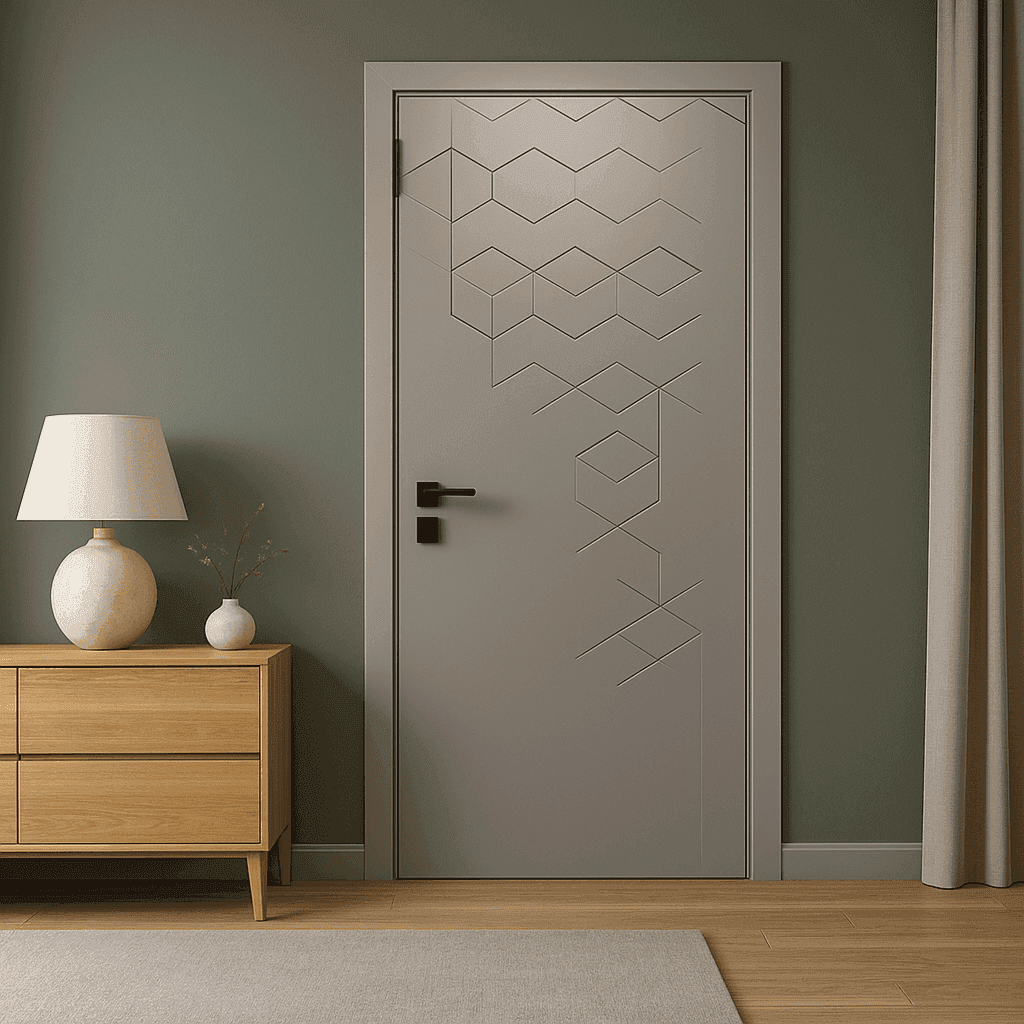 Sleek Geometric Interior Door by TRESSA.