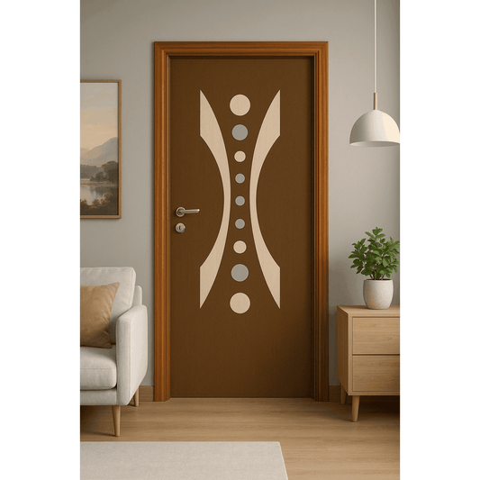 Stylish Modern Wooden Interior Door.