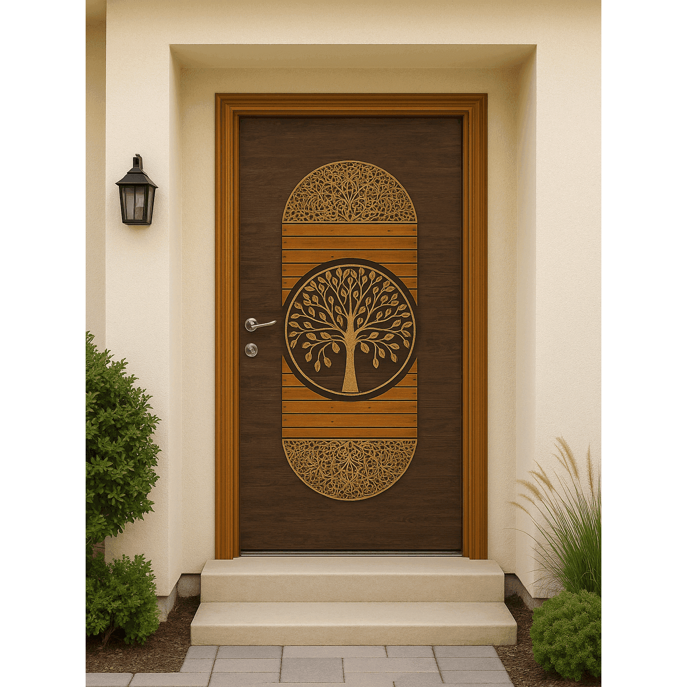 Doors Tree Model Tressa Door – Tree of Life Main Door | Premium Wood, 7x3 ft – Tressa Doors