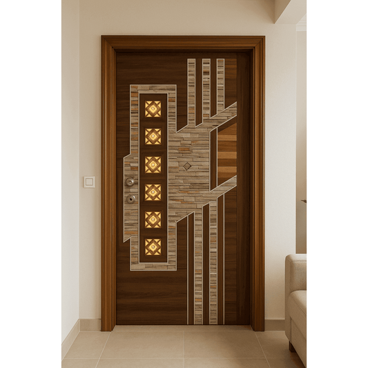 Tressa Designer Wooden Door Imported Digital Finish.