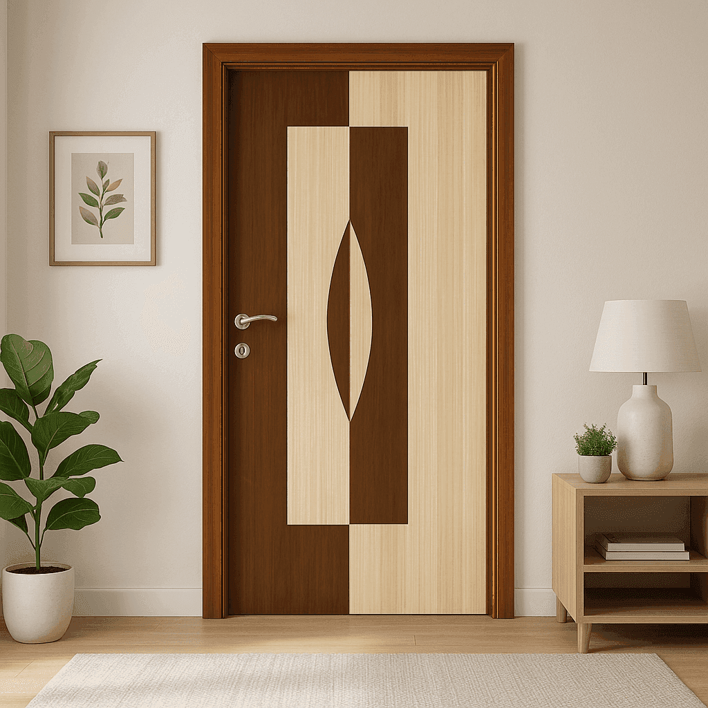 TRESSA™ Dual Tone Designer Flush Door – Contemporary Wooden Door for Modern Interiors.